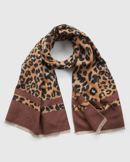 VERDE ΓΥΝΑΙΚΕΙΟ ΚΑΣΚΟΛ 06-0001342 ANIMAL PRINT ΚΑΦΕ