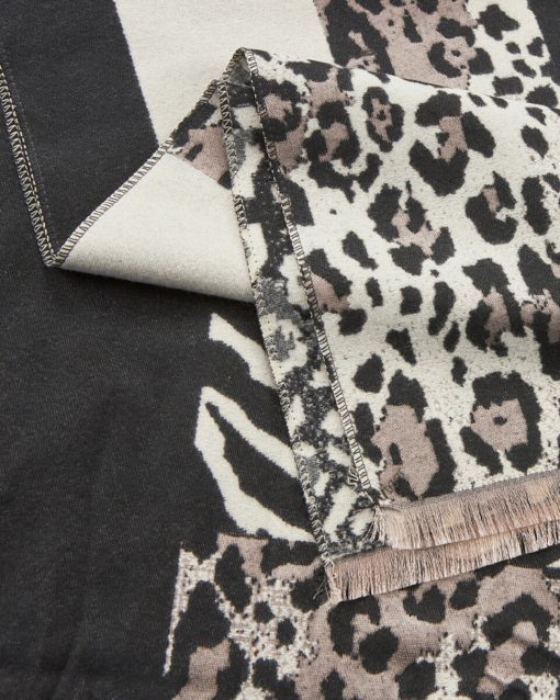 VERDE ΓΥΝΑΙΚΕΙΟ ΚΑΣΚΟΛ 06-0001344 ANIMAL PRINT ΜΑΥΡΟ