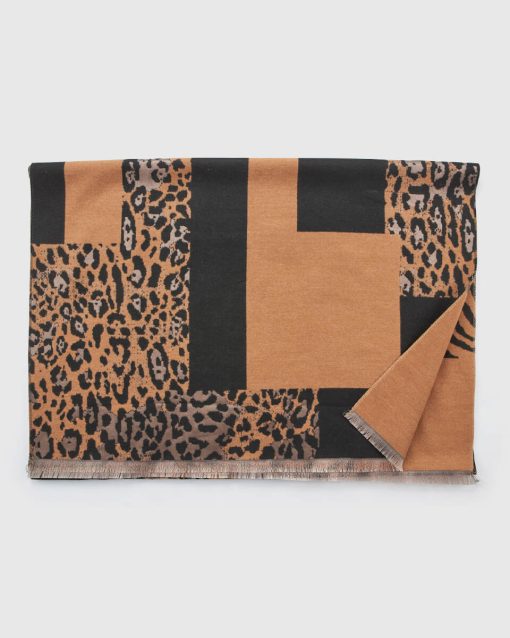 VERDE ΓΥΝΑΙΚΕΙΟ ΚΑΣΚΟΛ 06-0001344 ANIMAL PRINT ΚΑΦΕ