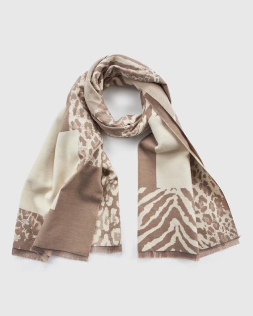 VERDE ΓΥΝΑΙΚΕΙΟ ΚΑΣΚΟΛ 06-0001344 ANIMAL PRINT ΜΠΕΖ