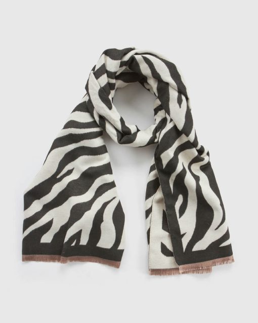 VERDE ΓΥΝΑΙΚΕΙΟ ΚΑΣΚΟΛ 06-0001350 ANIMAL PRINT ΜΑΥΡΟ