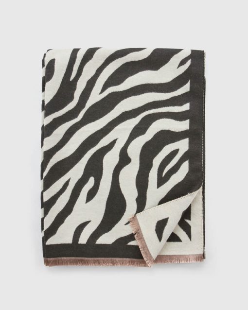 VERDE ΓΥΝΑΙΚΕΙΟ ΚΑΣΚΟΛ 06-0001350 ANIMAL PRINT ΜΑΥΡΟ