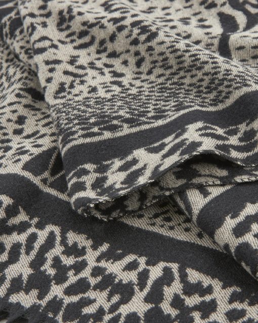 VERDE ΓΥΝΑΙΚΕΙΟ ΚΑΣΚΟΛ 06-0001334 ANIMAL PRINT ΜΑΥΡΟ