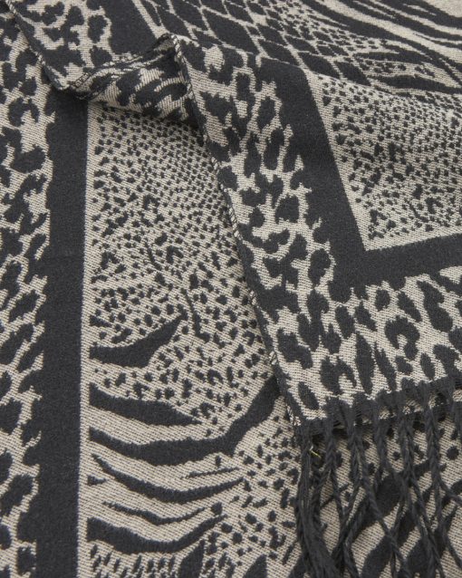 VERDE ΓΥΝΑΙΚΕΙΟ ΚΑΣΚΟΛ 06-0001334 ANIMAL PRINT ΜΑΥΡΟ