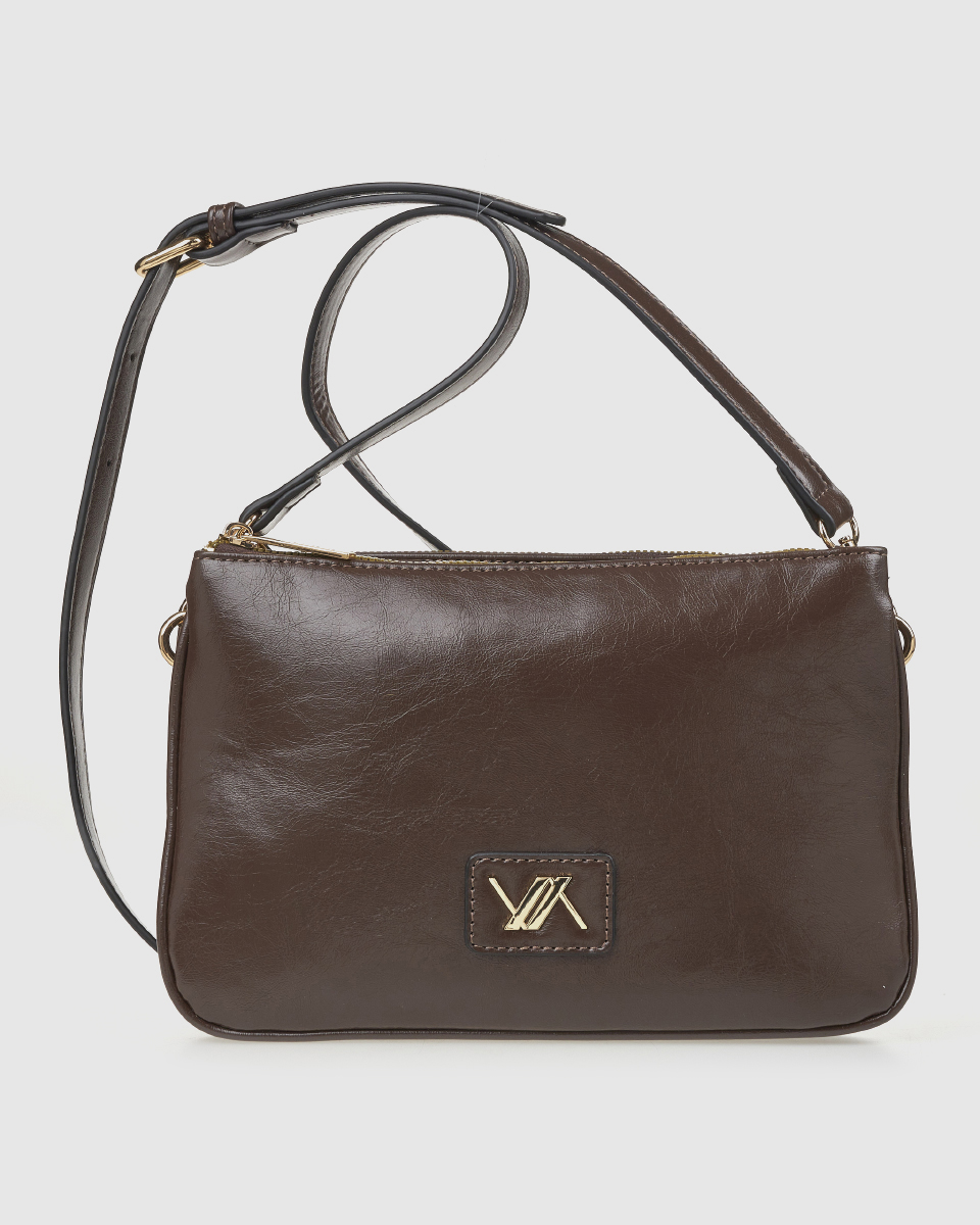 Verde Γυναικεια Τσαντα Χιαστι 16-0008112 Καφε