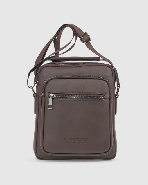 Verde Τσάντα Ανδρική 13-0000163 Καφέ