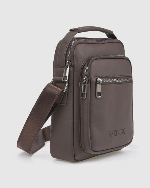 Verde Τσάντα Ανδρική 13-0000163 Καφέ