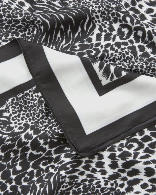 Verde Γυναικεία Εσάρπα 03-0002552 Animal Print Μαύρο