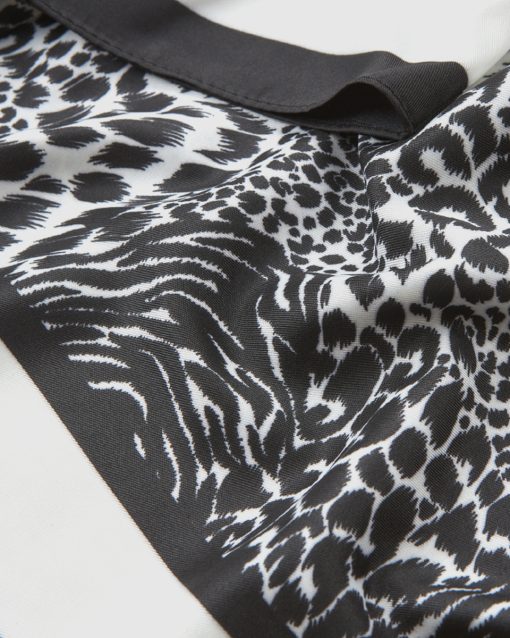 Verde Γυναικεία Εσάρπα 03-0002552 Animal Print Μαύρο