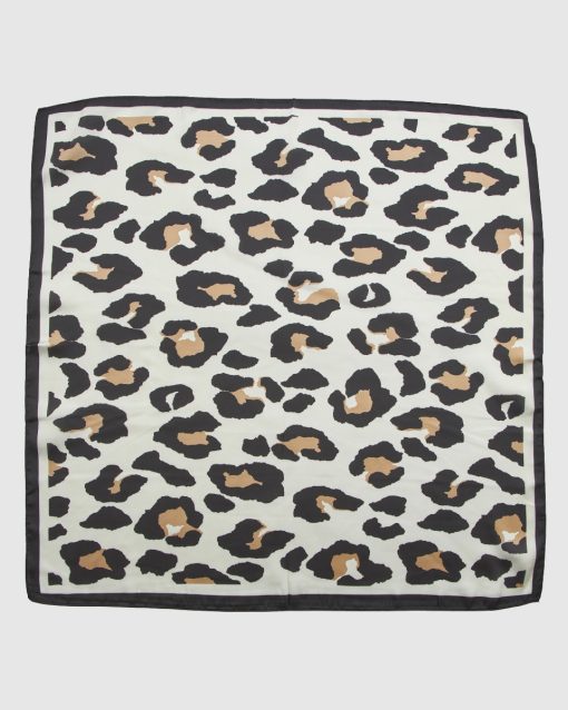 Verde Γυναικεία Εσάρπα 03-0002561 Animal Print Άσπρο