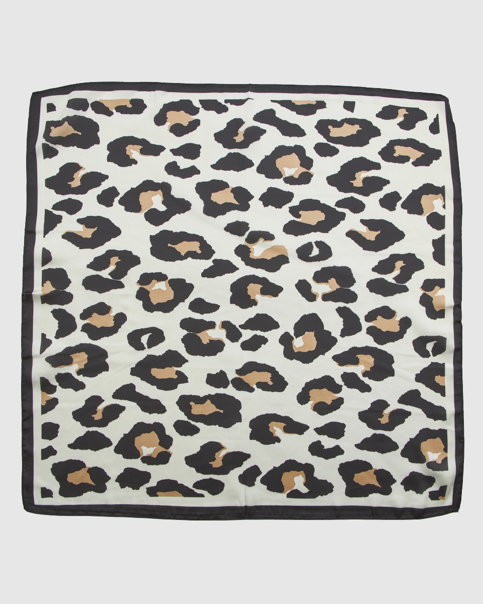 Verde Γυναικεία Εσάρπα 03-0002561 Animal Print Άσπρο