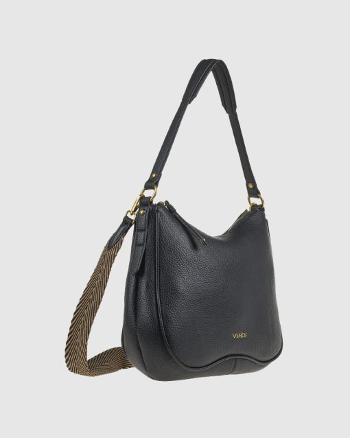 Verde Γυναικεία Τσάντα Ώμου 16-0008338 Μαύρο