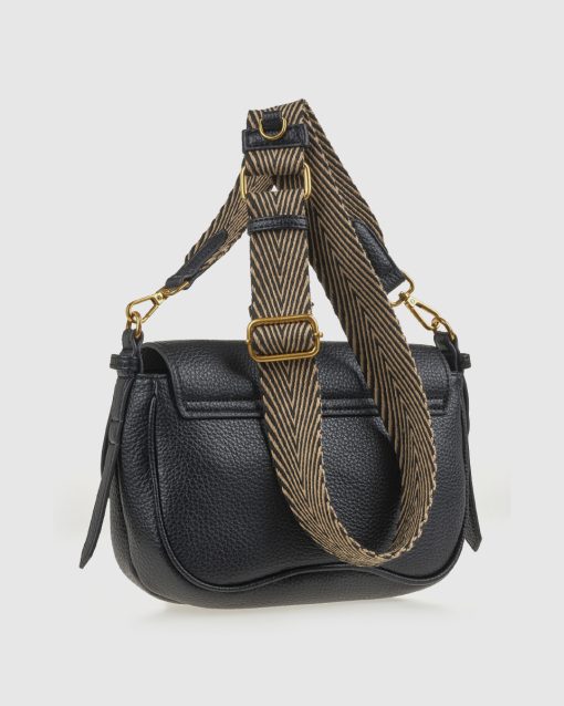 Verde Γυναικεία Τσάντα Χιαστί 16-0008340 Μαύρο