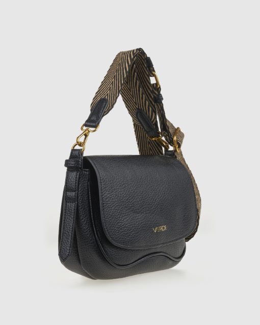 Verde Γυναικεία Τσάντα Χιαστί 16-0008340 Μαύρο