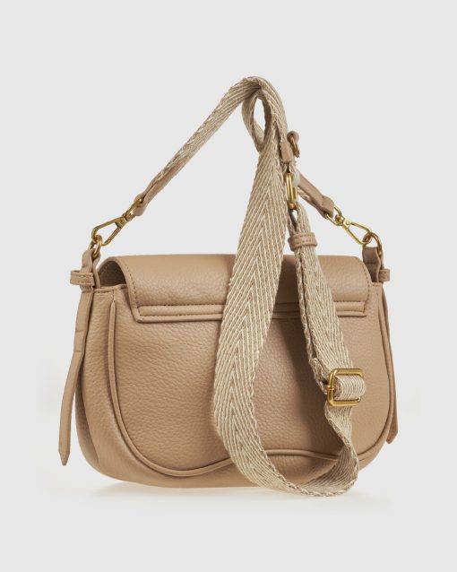 Verde Γυναικεία Τσάντα Χιαστί 16-0008340 Μπεζ