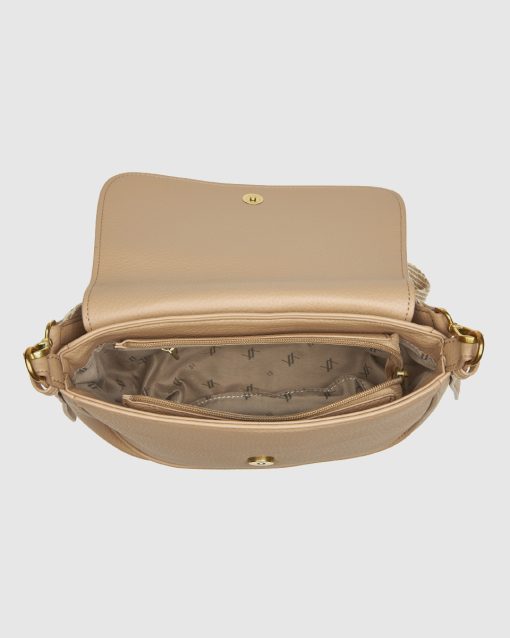 Verde Γυναικεία Τσάντα Χιαστί 16-0008340 Μπεζ