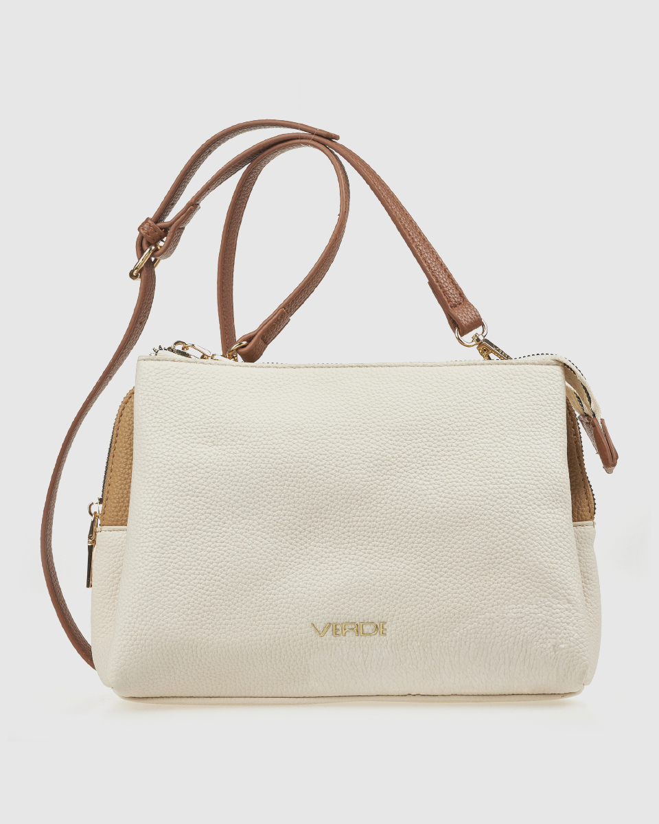 Verde Γυναικεία Τσάντα Χιαστί 16-0008346 Μπεζ