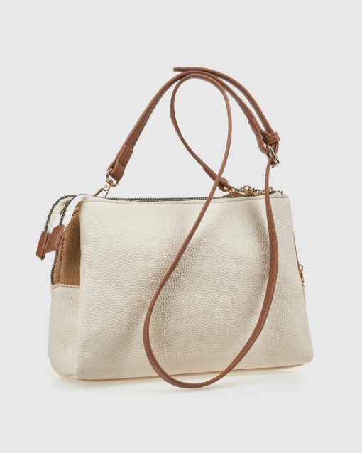 Verde Γυναικεία Τσάντα Χιαστί 16-0008346 Μπεζ