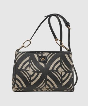 Verde Γυναικεία Τσάντα Χιαστί 16-0008398 Μαύρο