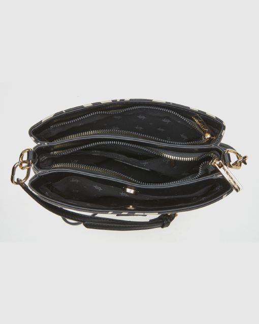 Verde Γυναικεία Τσάντα Χιαστί 16-0008398 Μαύρο