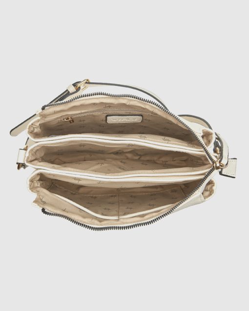 Verde Γυναικεία Τσάντα Χιαστί 16-0008411 Εκρού