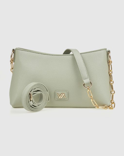 Verde Γυναικεία Τσάντα Ώμου 16-0008418 Μέντα