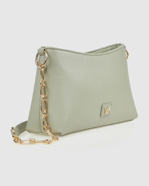 Verde Γυναικεία Τσάντα Ώμου 16-0008418 Μέντα