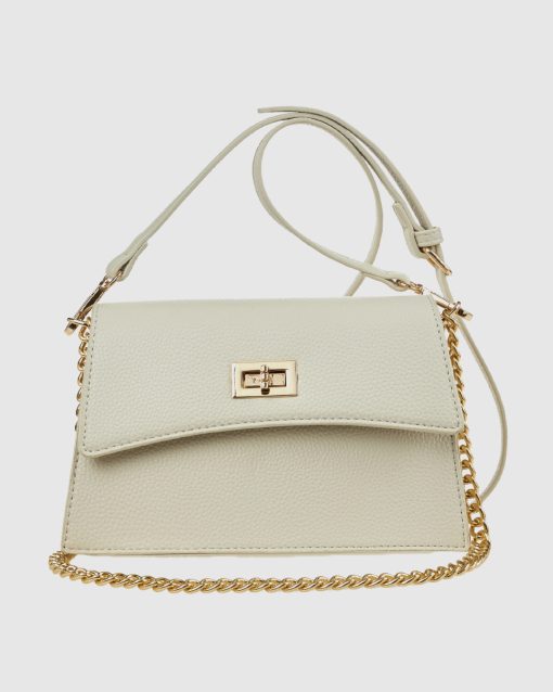 Verde Γυναικεία Τσάντα Ώμου 16-0008419 Εκρού