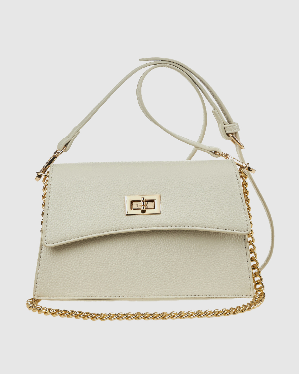 Verde Γυναικεία Τσάντα Ώμου 16-0008421 Εκρού