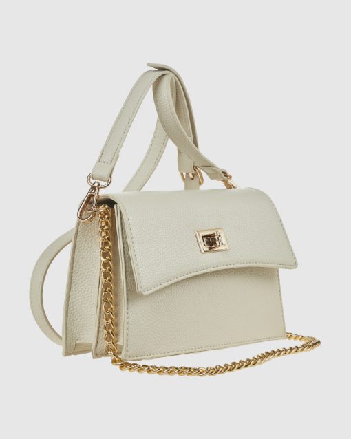 Verde Γυναικεία Τσάντα Ώμου 16-0008419 Εκρού