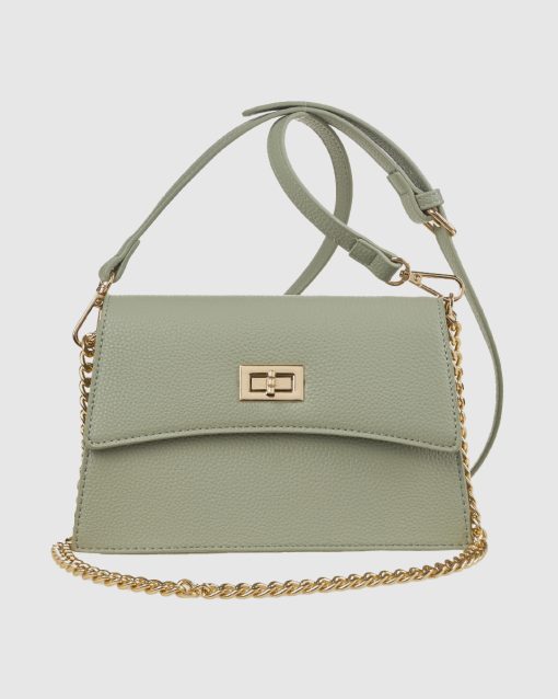 Verde Γυναικεία Τσάντα Ώμου 16-0008419 Μέντα