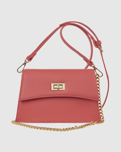 Verde Γυναικεία Τσάντα Ώμου 16-0008419 Κοραλί