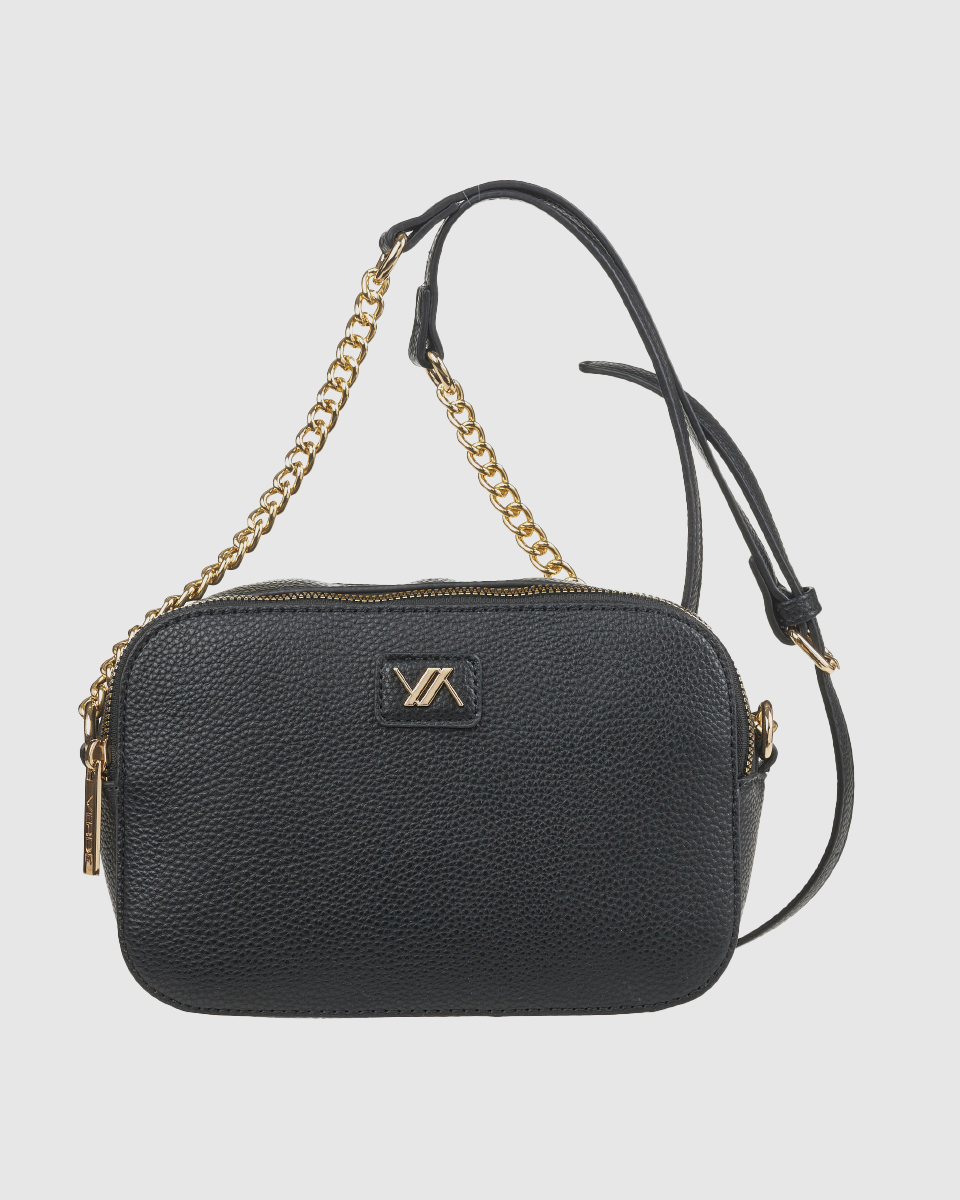 Verde Γυναικεία Τσάντα Χιαστί 16-0008420 Μαύρο