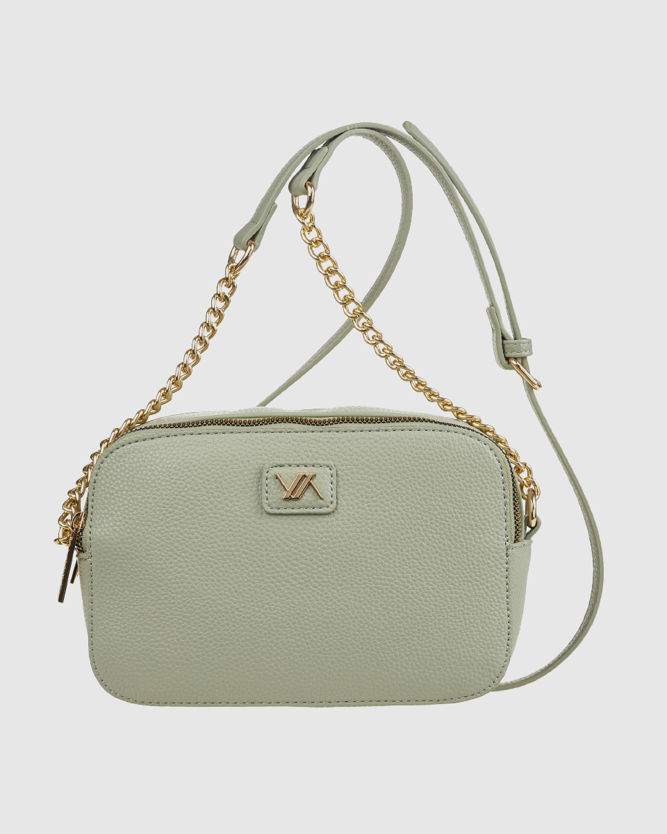 Verde Γυναικεία Τσάντα Χιαστί 16-0008420 Μεντα