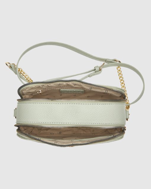 Verde Γυναικεία Τσάντα Χιαστί 16-0008420 Μεντα