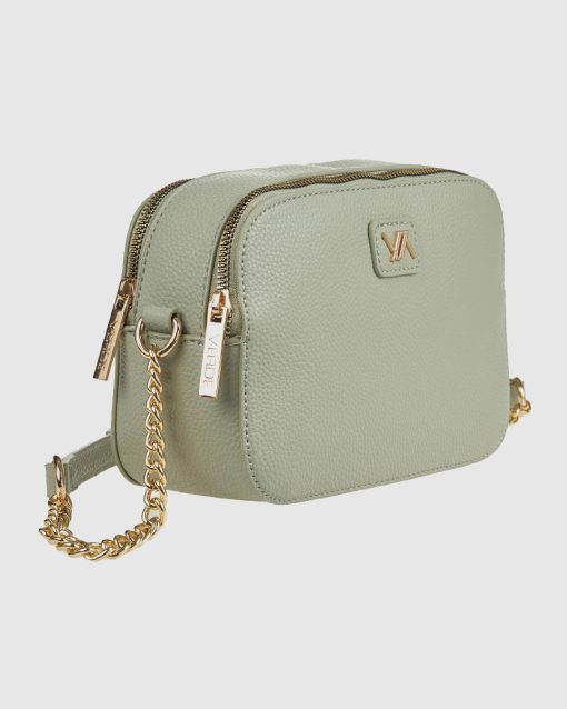 Verde Γυναικεία Τσάντα Χιαστί 16-0008420 Μεντα