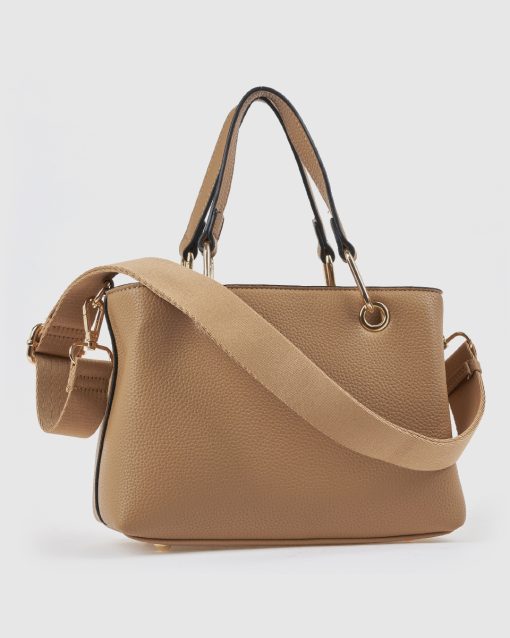 Verde Γυναικεία Τσάντα Χειρός 16-0008428 Μπεζ