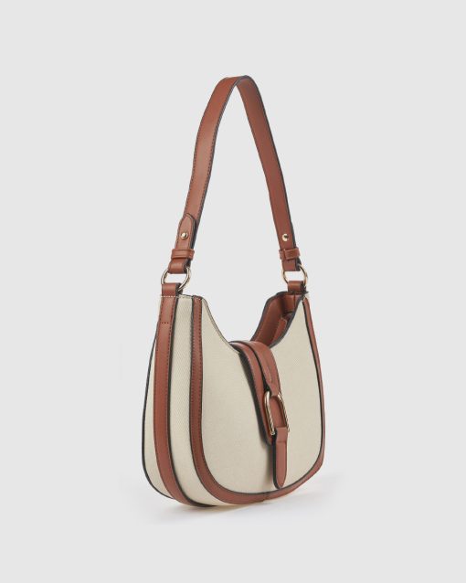 Verde Γυναικεία Τσάντα Ώμου 16-0008429 Καμελ