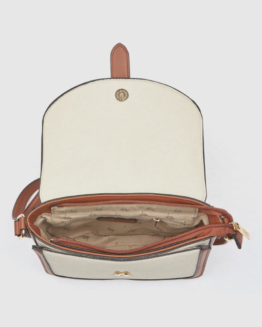 Verde Γυναικεία Τσάντα Χιαστί 16-0008430 Καμελ