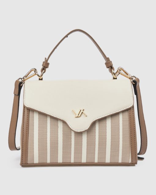 Verde Γυναικεία Τσάντα Χειρός 16-0008433 Μπεζ