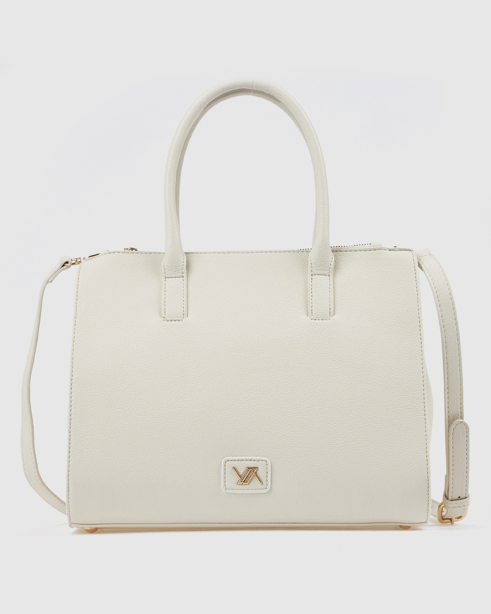 Verde Γυναικεία Τσάντα Χειρός 16-0008454 Εκρού