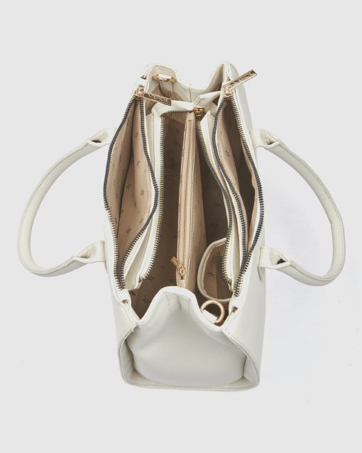 Verde Γυναικεία Τσάντα Χειρός 16-0008454 Εκρού