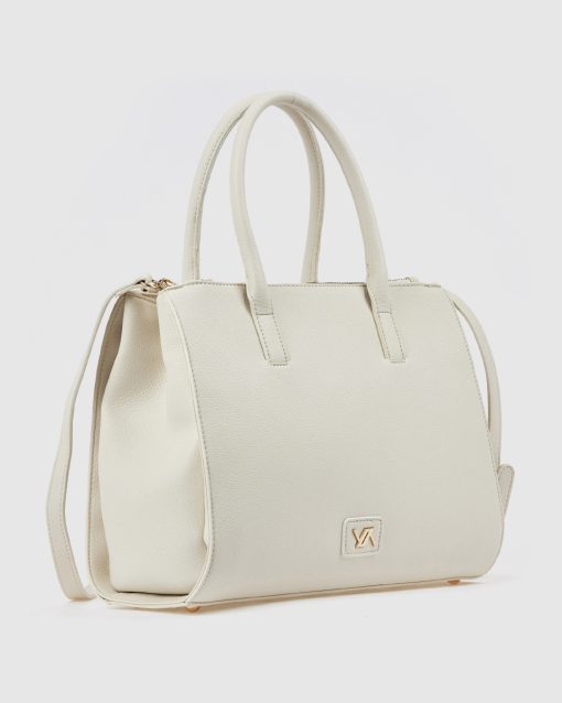 Verde Γυναικεία Τσάντα Χειρός 16-0008454 Εκρού