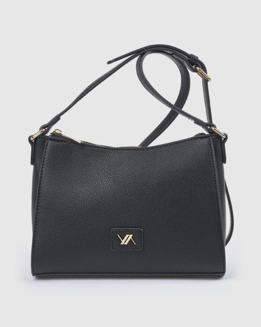 Verde Γυναικεία Τσάντα Χιαστί 16-0008455 Μαύρο