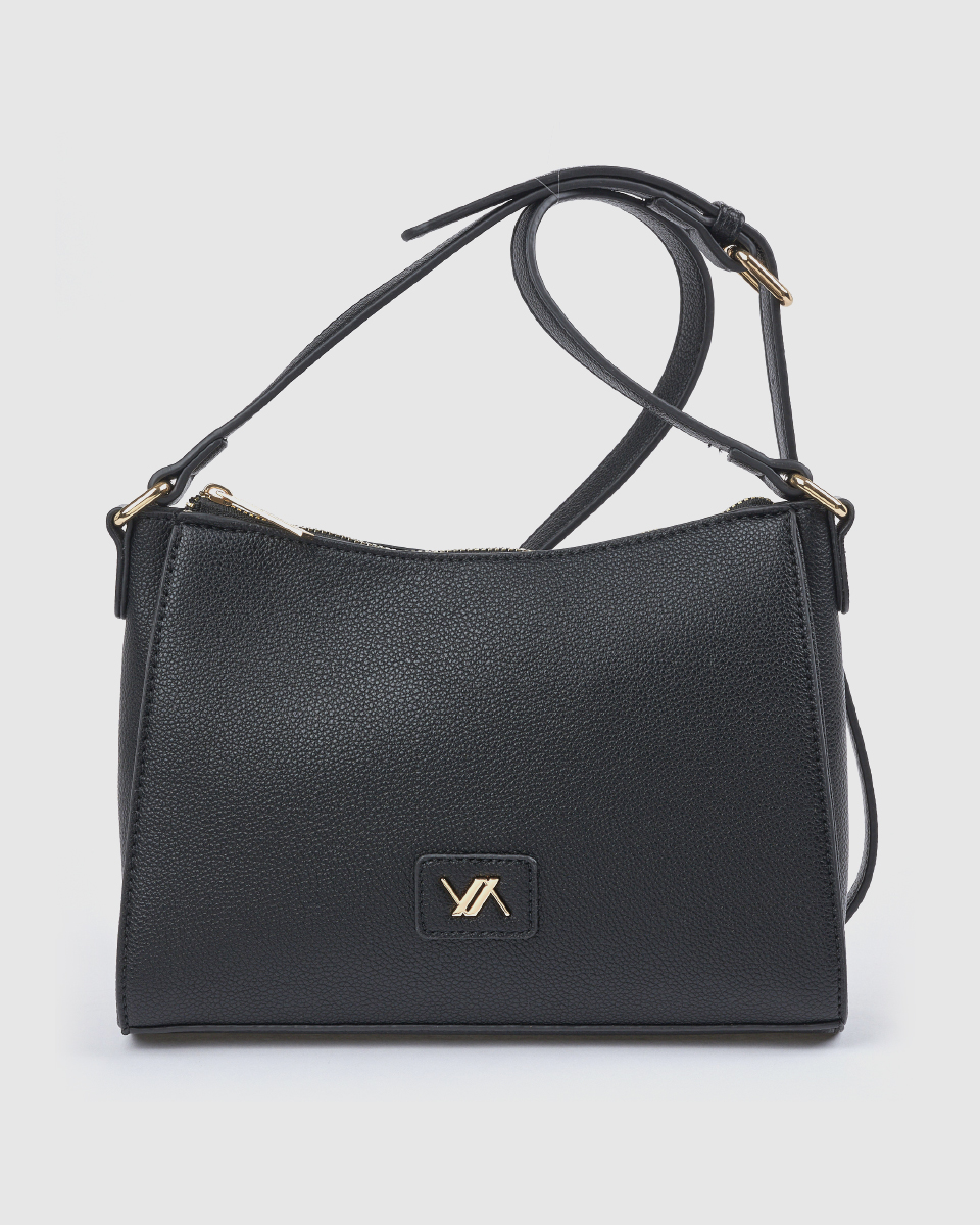 Verde Γυναικεία Τσάντα Χιαστί 16-0008455 Μαύρο