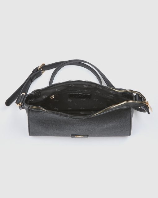 Verde Γυναικεία Τσάντα Χιαστί 16-0008455 Μαύρο