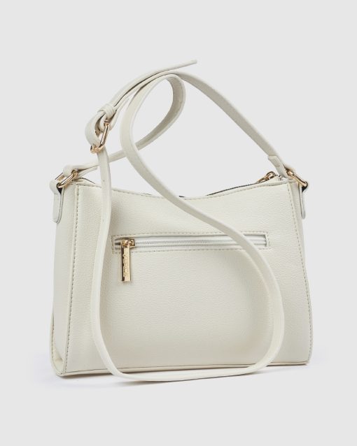 Verde Γυναικεία Τσάντα Χιαστί 16-0008455 Εκρού