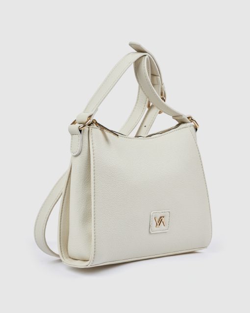 Verde Γυναικεία Τσάντα Χιαστί 16-0008455 Εκρού