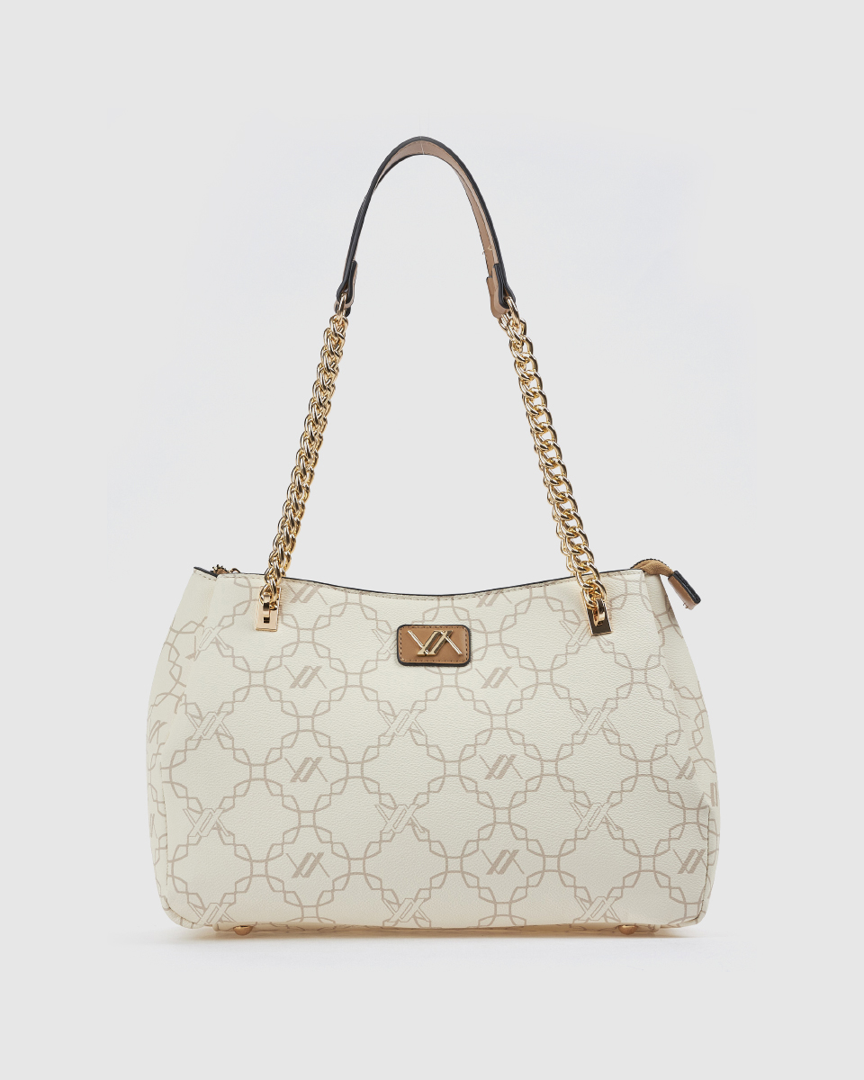 Verde Γυναικεία Τσάντα Ώμου 16-0008475 Εκρού