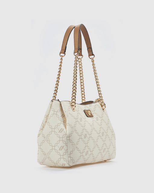 Verde Γυναικεία Τσάντα Ώμου 16-0008475 Εκρού